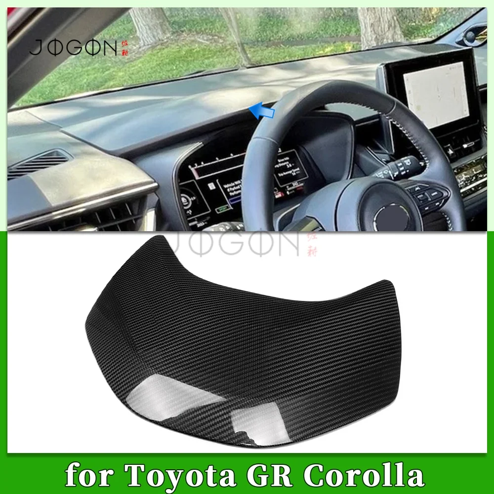 

Dry Carbon Fiber LHD Car Interior Console Instrument Upper Panel Cover Trim Accessories For Toyota Corolla Hatchback GR 2023+