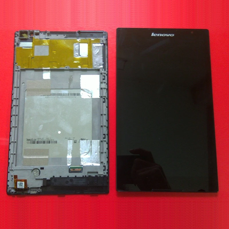 For Lenovo Tab S8-50 S8-50F S8-50L S8-50LC LCD Display Monitor with Digitizer Touch Screen Panel Sensor Glass Assembly Frame