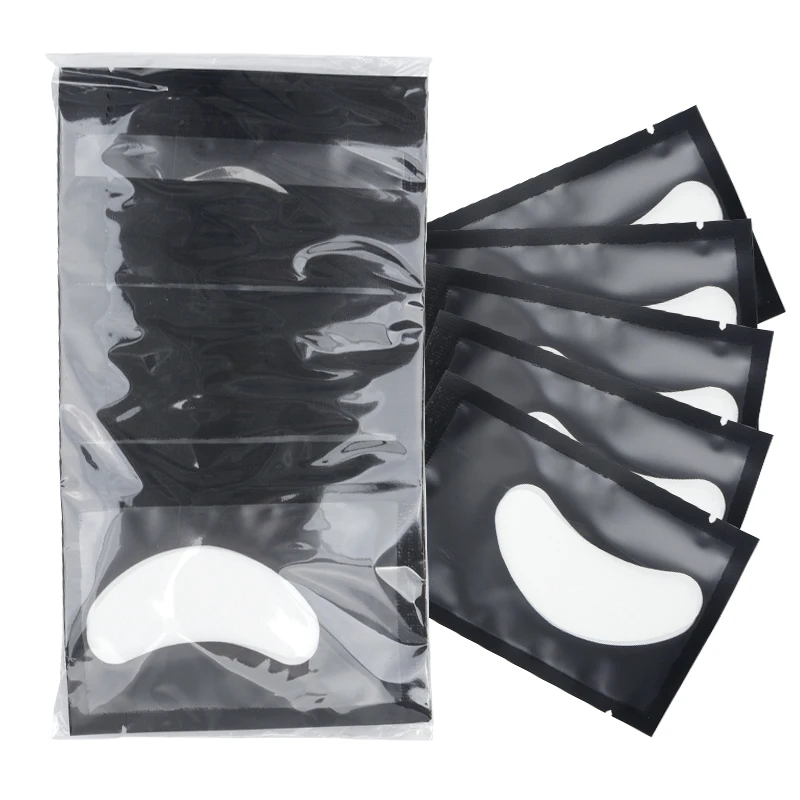 50 Paar Hydrogel-Augenpads für Wimpernverlängerung – Isolierende Augenpads zum Entfernen von Make-up – Augenpad-Sticker für Wimpernverlängerung – Make-up-Tools