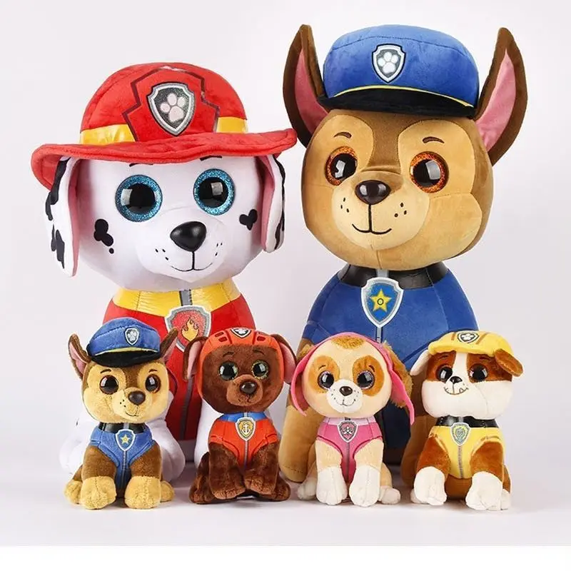 15cm Paw Patrol Cute Cartoon Dog Plush Dolls Soft Stuffed Plush Pendant Toys Chase Marshall Rocky Skye Rubble Child Gifts image 3