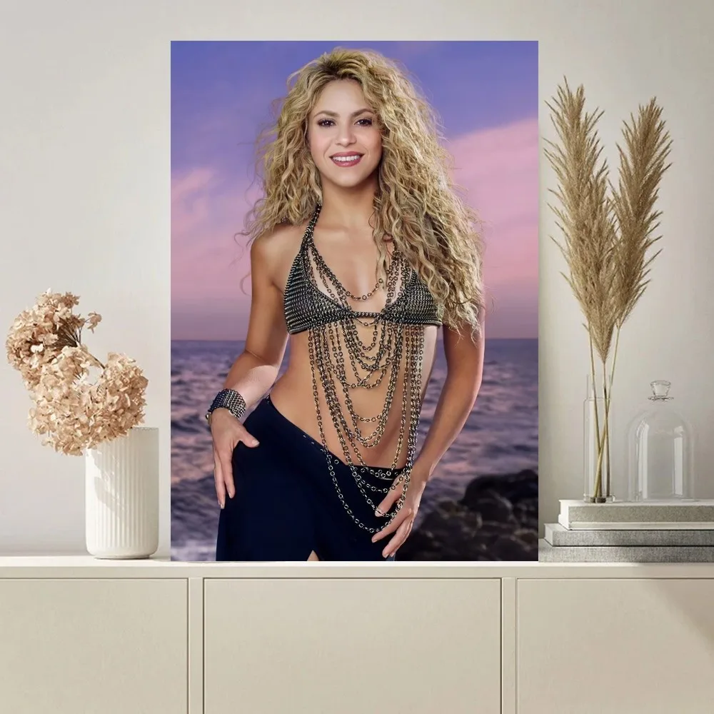 Singer Shakira Poster Paintings on The Wall Picture for Living Room Interior Painting Room Decoration