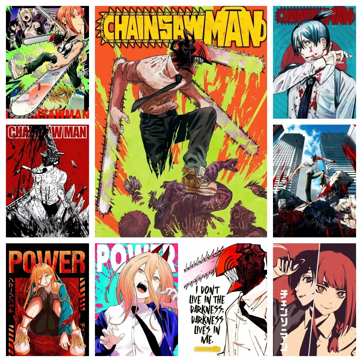 

5d DIY Diamond Painting Kits Hot Japan Anime Chainsaw Man Embroidery Mosaic Cross Stitch Home Decor Children's Gift Crafts