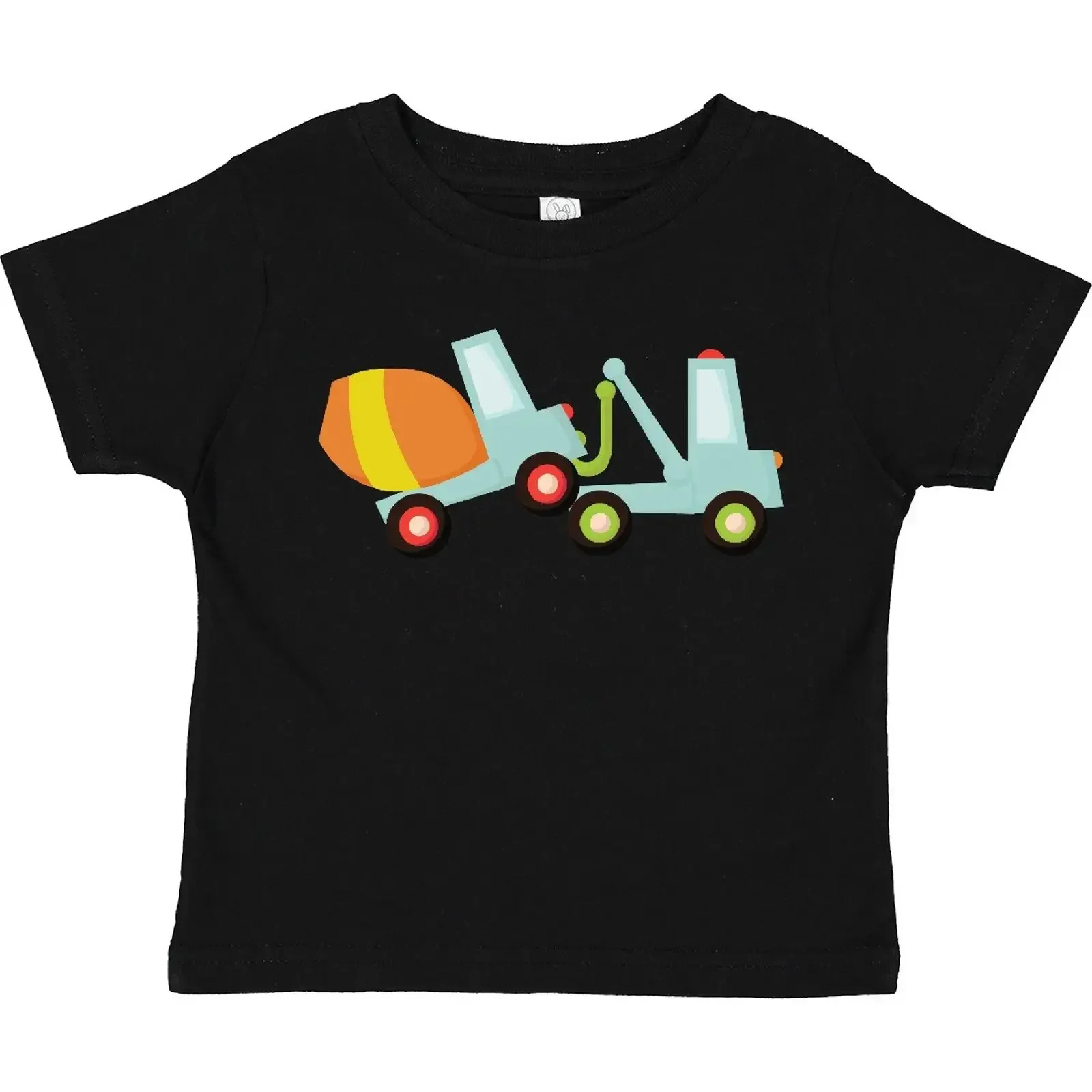 Inktastic Tow Truck Construction Toddler T Shirt Cement Mixer Trucks Worker Cute vintage Washed Top For Everyday Wear graphic