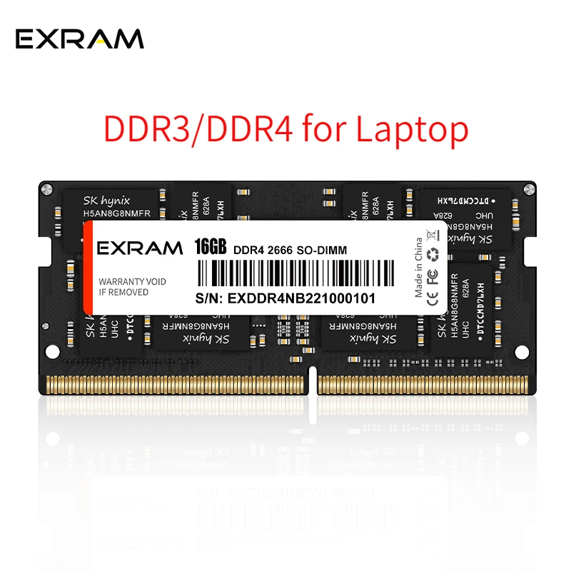 

Оперативная память EXRAM DDR2 DDR3 DDR4 2 ГБ 4 ГБ 8 ГБ память для ноутбука 800 1333 1600 1866 2133 2400 2666 МГц DDR3L 204pin память для ноутбука