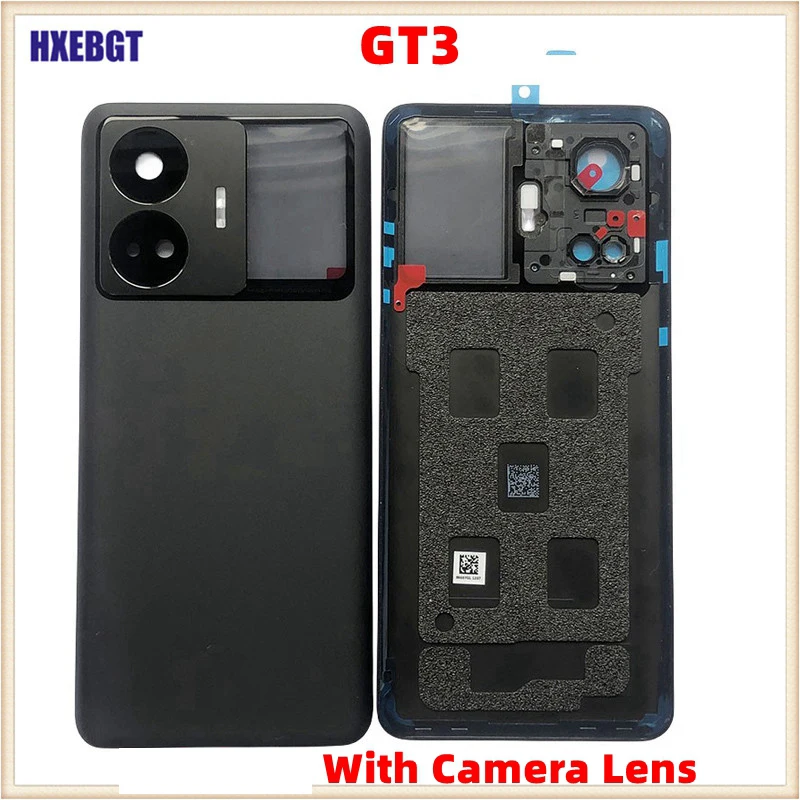 For Realme GT3 Back Glass Lid Chassis Case Rear Battery Housing Door With Camera Lens GT 3 Smartphone Replacement Parts