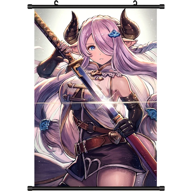 Anime Narmaya MAO Narumeia seksowna dziewczyna zwój na ścianę gra obraz plakat obraz na ścianę plakat Cosplay prezent