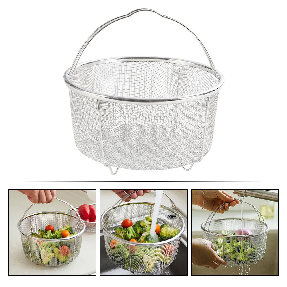 

Multifunctional Frying Basket Kitchen Stainless Steel Food Steam Fried Colander Gift French Fries Hamper Basketball