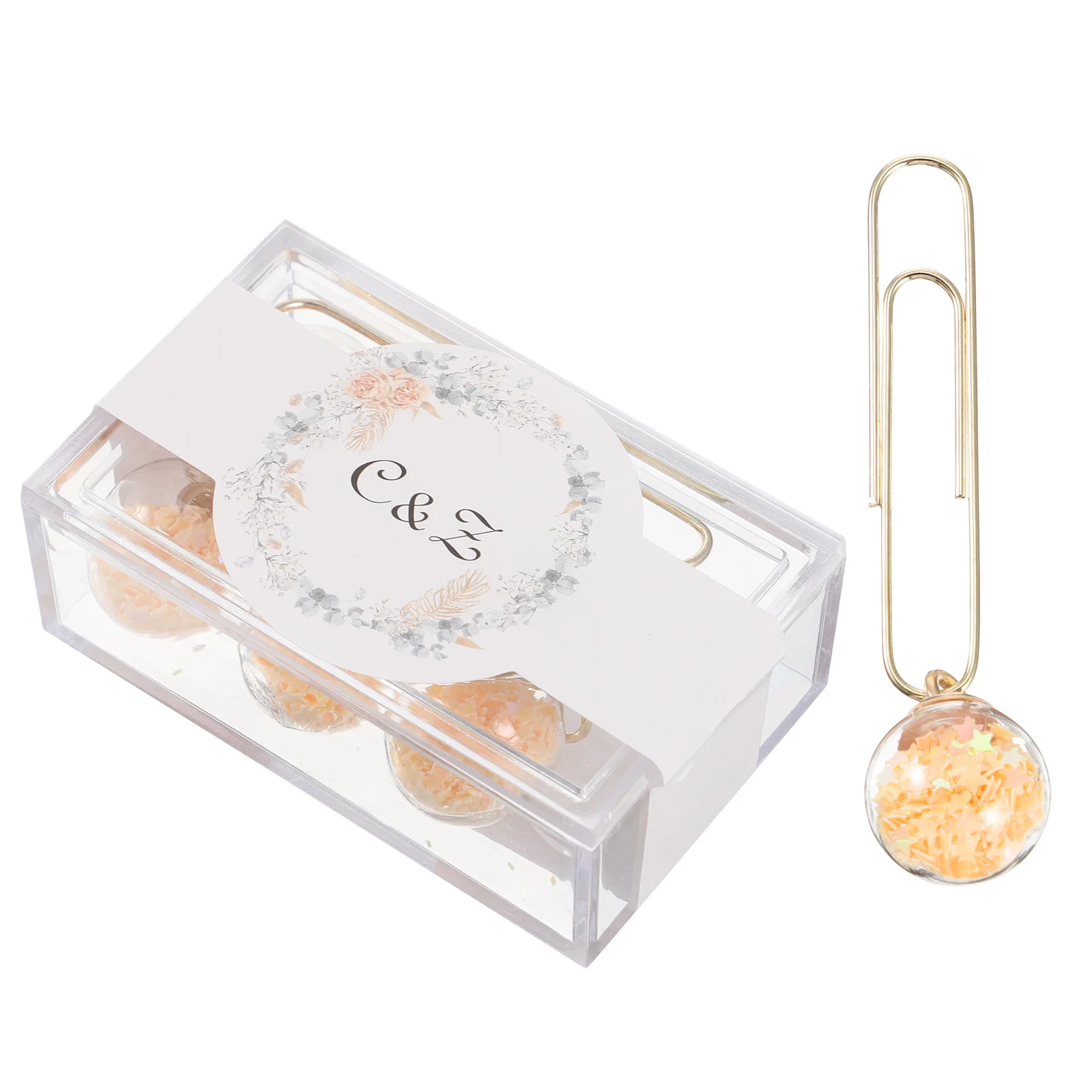 

5Pcs Decorative Paper Clips Lovely Appearance Design Files Holding Clips Strong for Scrapbooks Photos Office