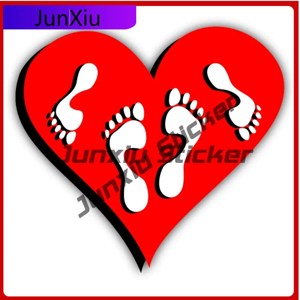 

Heart Food Trail Anime Top Quality Waterproof Stylish Window Decal Vinyl Car Laptop Bumper Auto Exterior Gift Decor