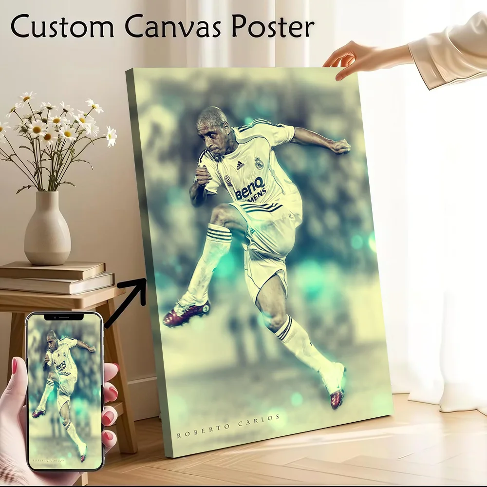 Póster de Roberto Carlos, pintura en lienzo impresa personalizable para imágenes, arte de pared, decoración de paredes, sala de estar, decoración del hogar