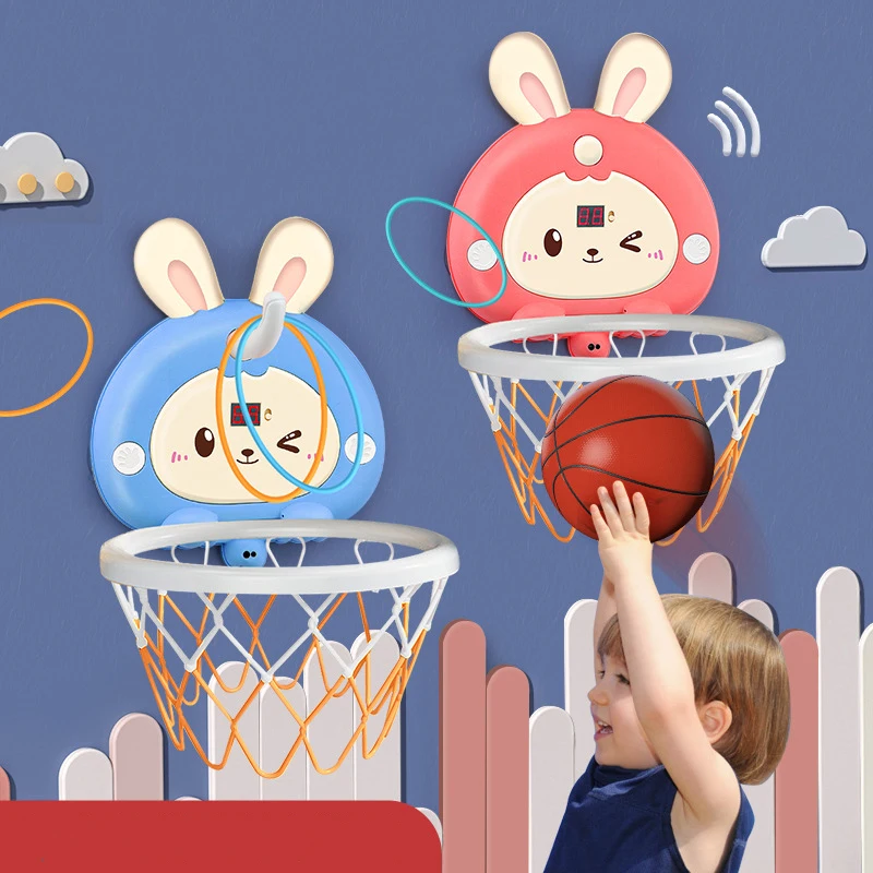 

Children's Sensor Scoring Basketball Frame Shooting Hoops Toys Hanging Indoor Home Ball Boys Baby Parent-child Interactive Toys
