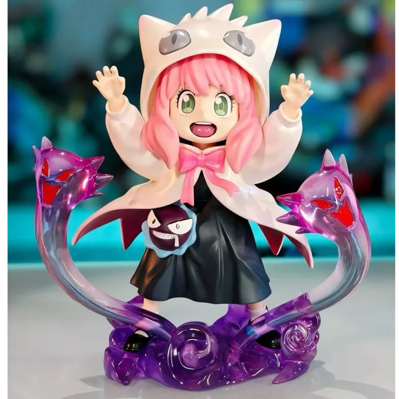 Anime Spy X Family Anya Figure Cute Anya Cos Gengars PVC Action Figure Collection Model Doll Toy For Kid Halloween Birthday Gift