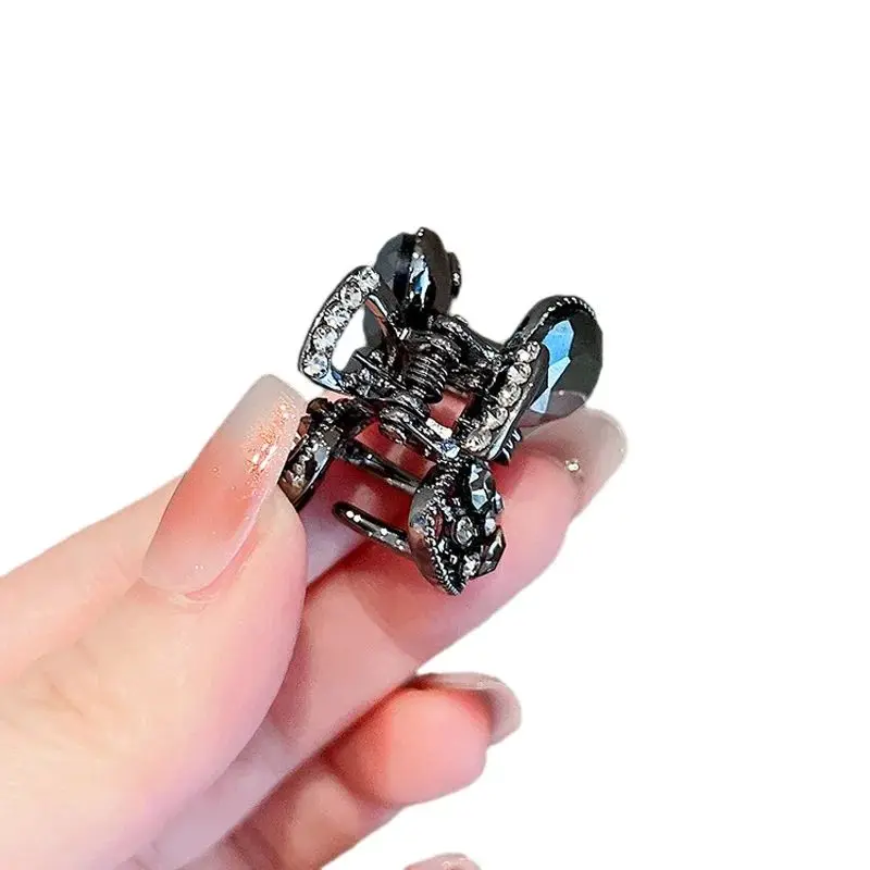 1 قطعة حجر السج كريستال القوس القرش كليب كليب كليب المرأة الراقية الشعور ضوء الفاخرة مزاجه الانفجارات الجانب مشبك شعر مشبك علوي #6