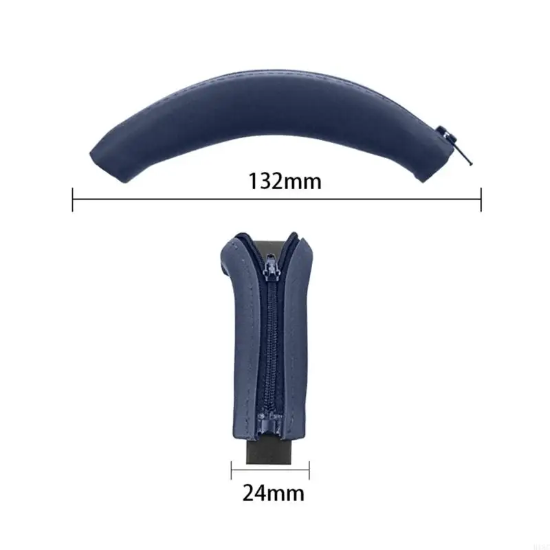 918C Comfortable Headband Sleeve for WH XB910N Headset Beam Zipper Cover