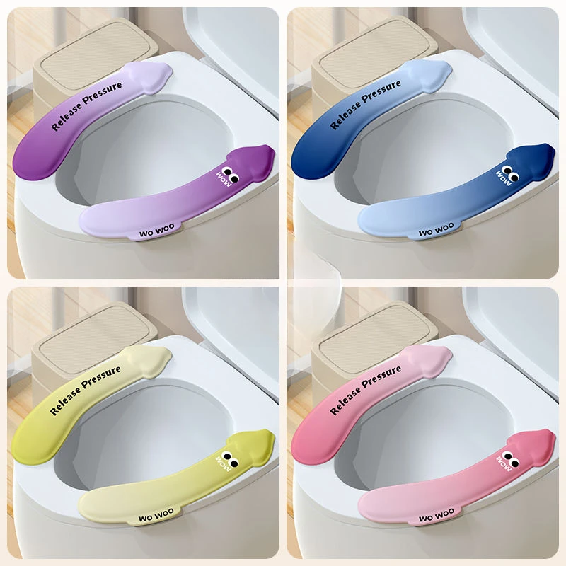 

Подушка для унитаза, бытовая подушка для унитаза из ЭВА, летняя клейкая подушка, универсальные водонепроницаемые шайбы для унитаза Four Seasons