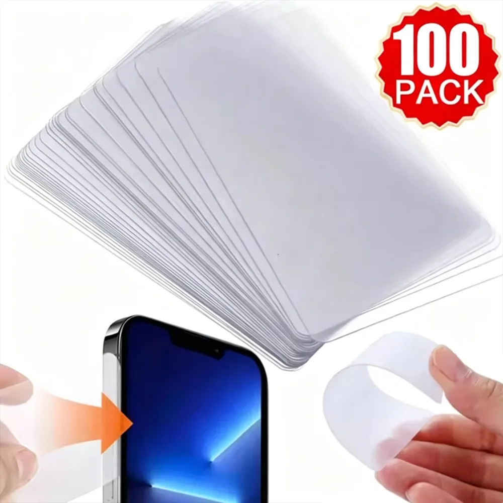 1-100PCS Plastic Card Phone Screen Opener Ultra Thin Flexible Pry Removal Tool Clear Repair Cards for Mobile Tablet LCD Screen
