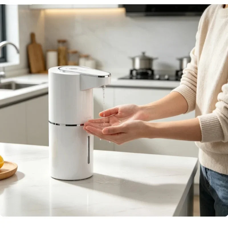 New Bathroom Automatic Sensing Soap Dispenser Type C Multiple Levels Contactless Electric Frother Charging Wall Mounted Vertical