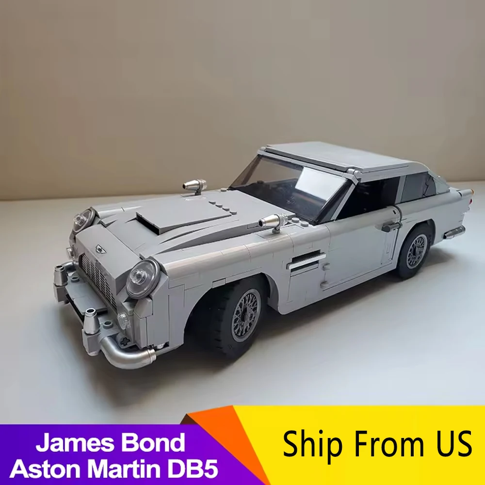 In stock  Ideas Collector's edition model Martin DB5 car Model 10262 Building Blocks Set Gifts 1290pcs 21046