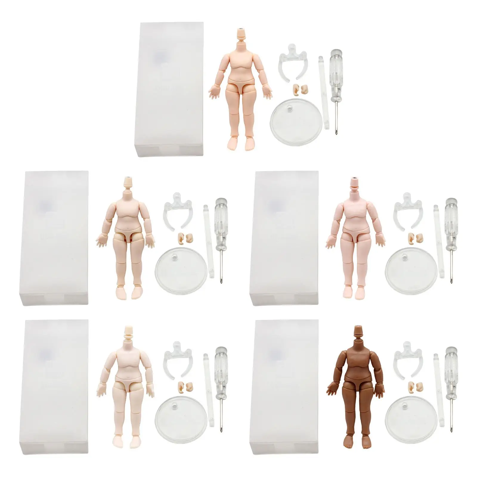 Detachable 10cm Doll Action Figures Body Collectible Movable Spherical Joint