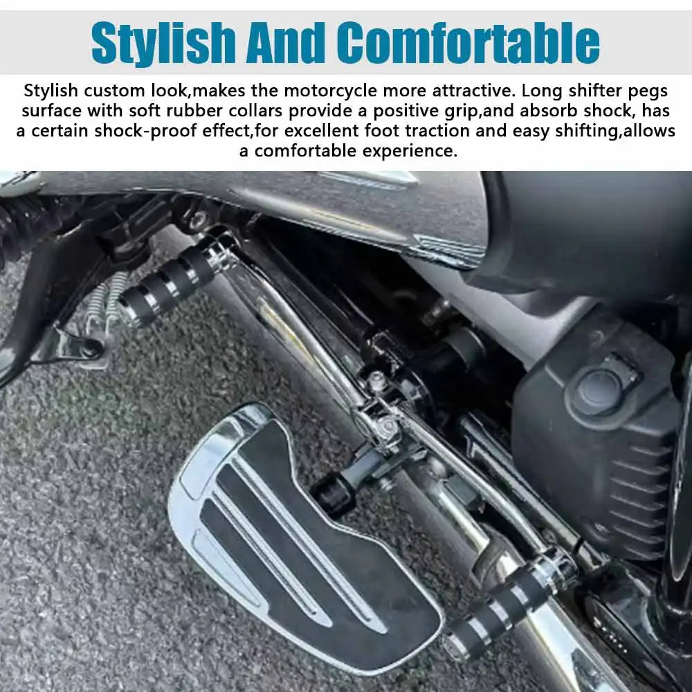 Chrome Motorcycle Heel Toe Shift Lever Rear Lever With Shifter Pegs Accessories Kit For BMW R18 Classic R18 B Transcontinental