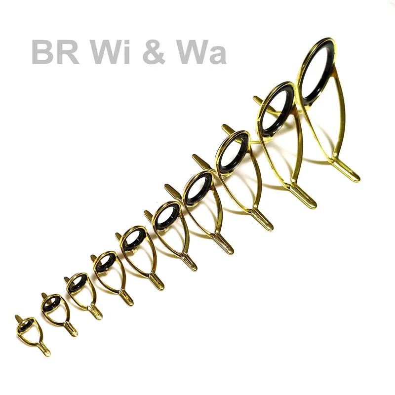 BR Wi & Wa Gold K-Series Casting and Spinning Guides Model, K-Series, Double-Foot, Repair Rod, Casting