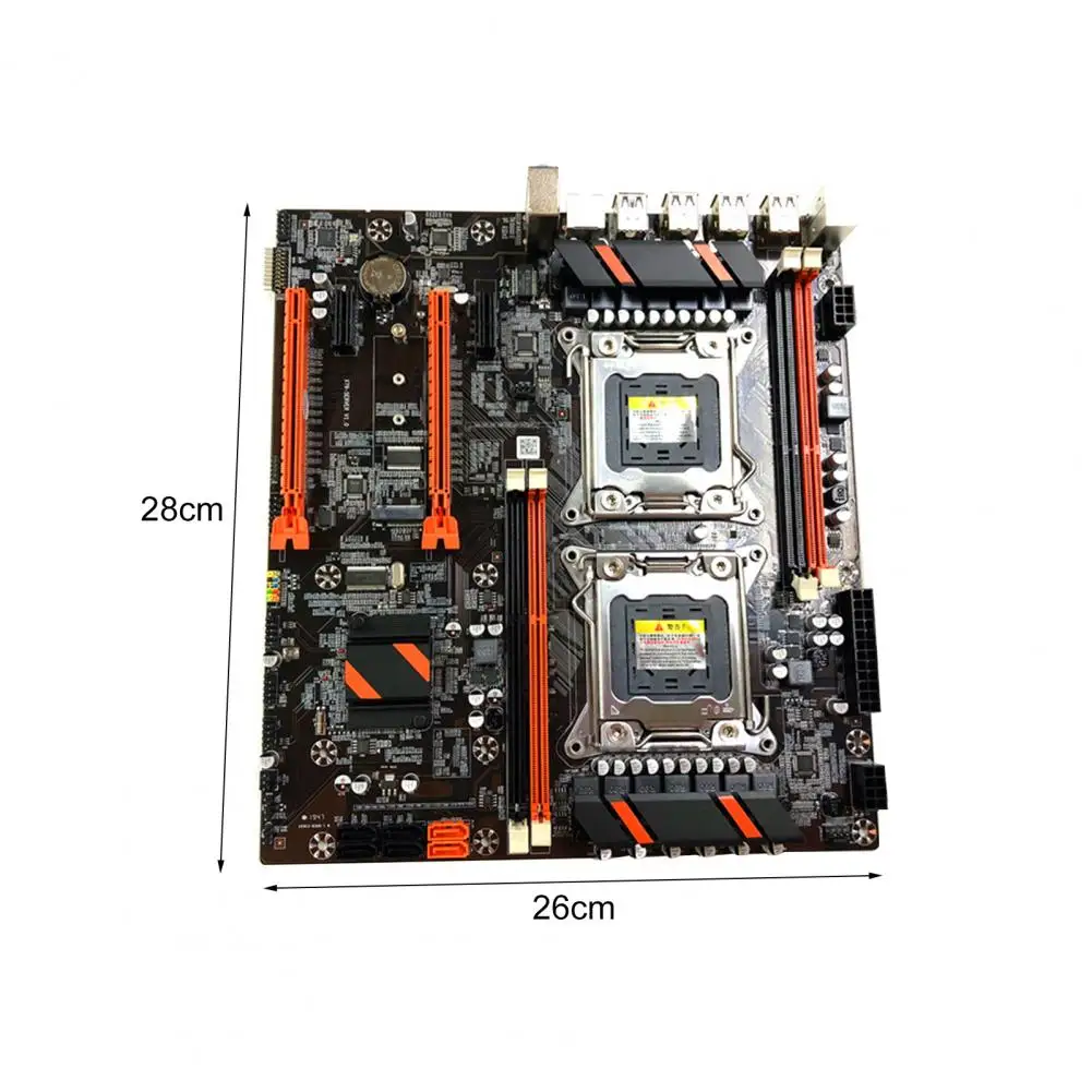 X79 Computer Motherboard Dual CPU Efficient SATA3.0 Fast Speed LGA 2011 4 x DDR3 Mainboard Game Motherboard PC Accessories