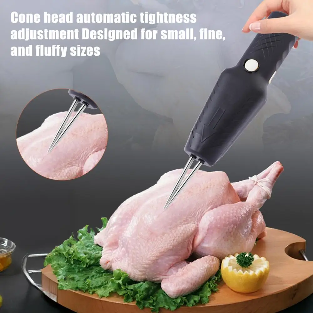 

Chicken Feather Remover Quick Chicken Feather Removal Cordless Electric Poultry Plucker Machine Rechargeable for Chickens