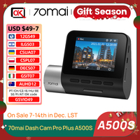 70mai Dash Cam Pro Plus A500S Built-in GPS ADAS,wifi Car DVR 1944PHD Recoeding Support Rear Cam 24H Parking Monitor,Night Vision