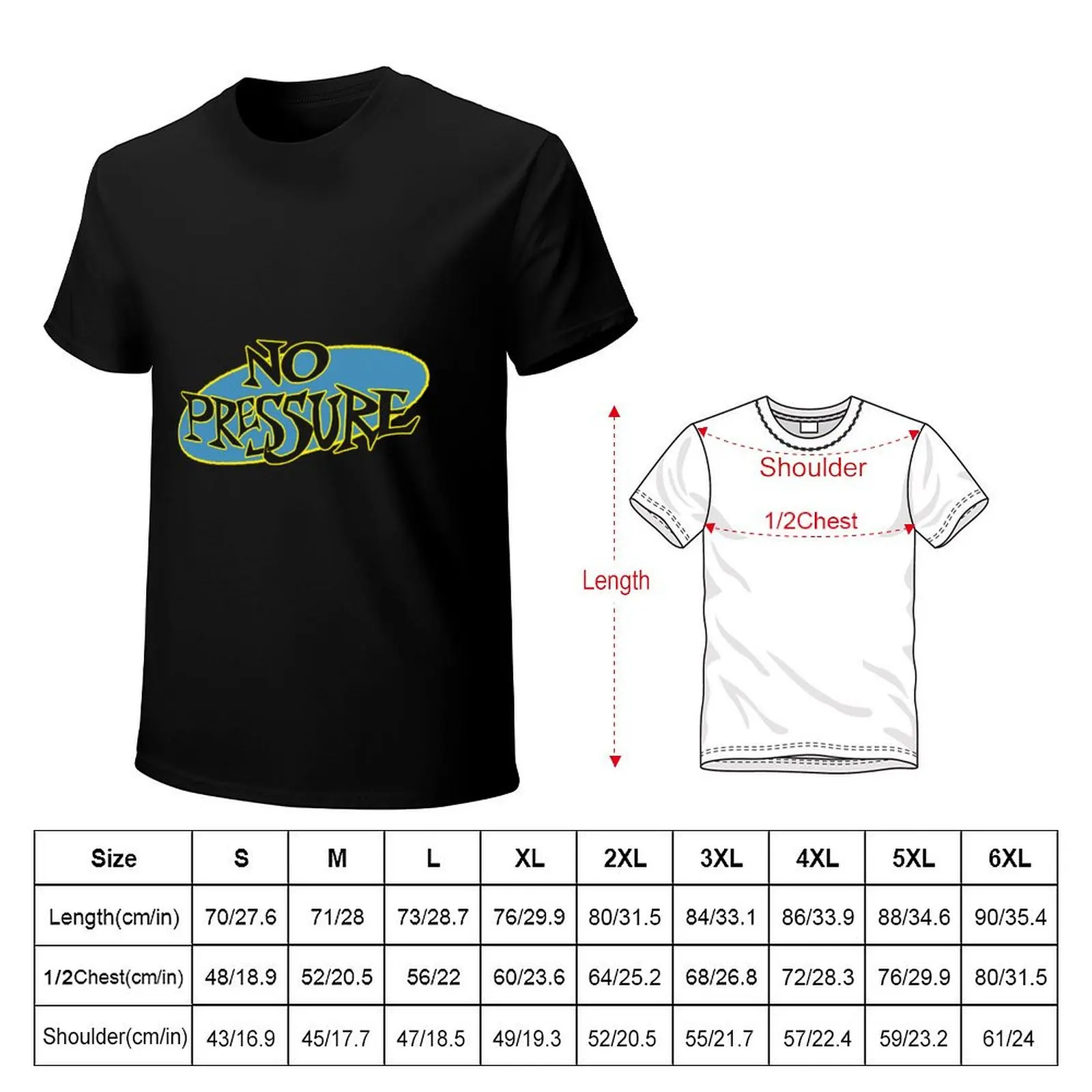FAN ART NO PRESSURE PUNX HARDCORE LOGO T-Shirt Classic Print Short Sleeve Shirt