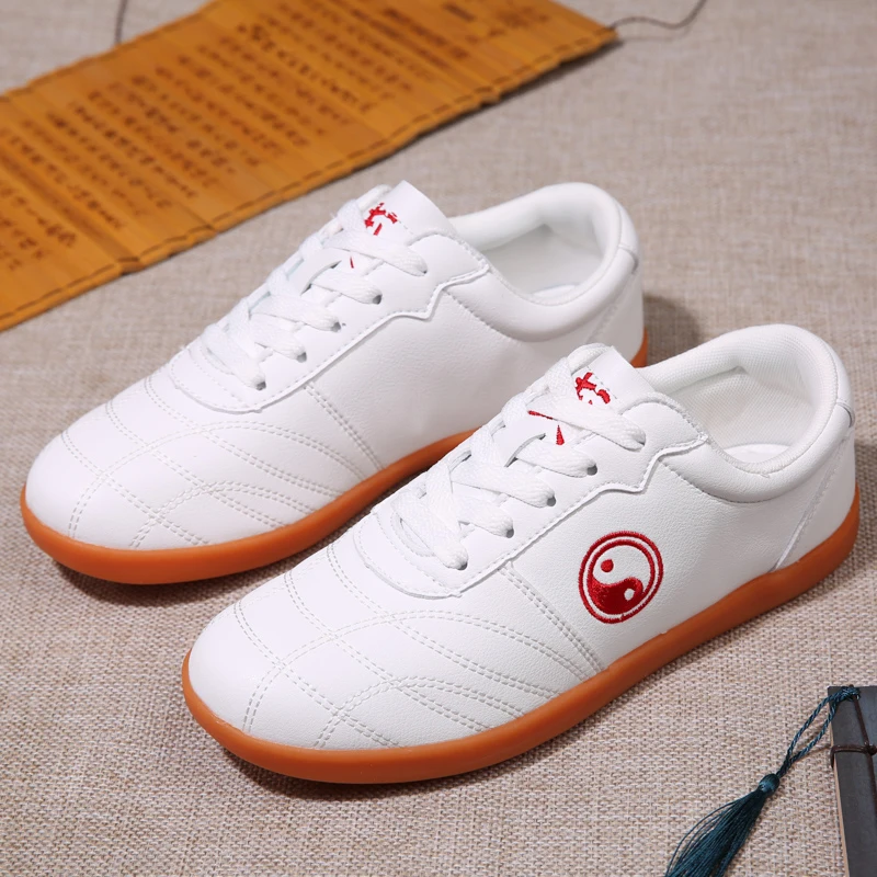 

Performing martial arts Tai Chi shoes with cowhide sole genuine leather breathable cowhide Tai Chi training shoes for women