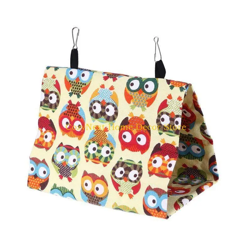 92MF Parrot Hammock Snuggle Happy Hut Hanging Canvas Tent Bed Cave House Small Animal Hideaway for Hamster Budgie Conure - view 2