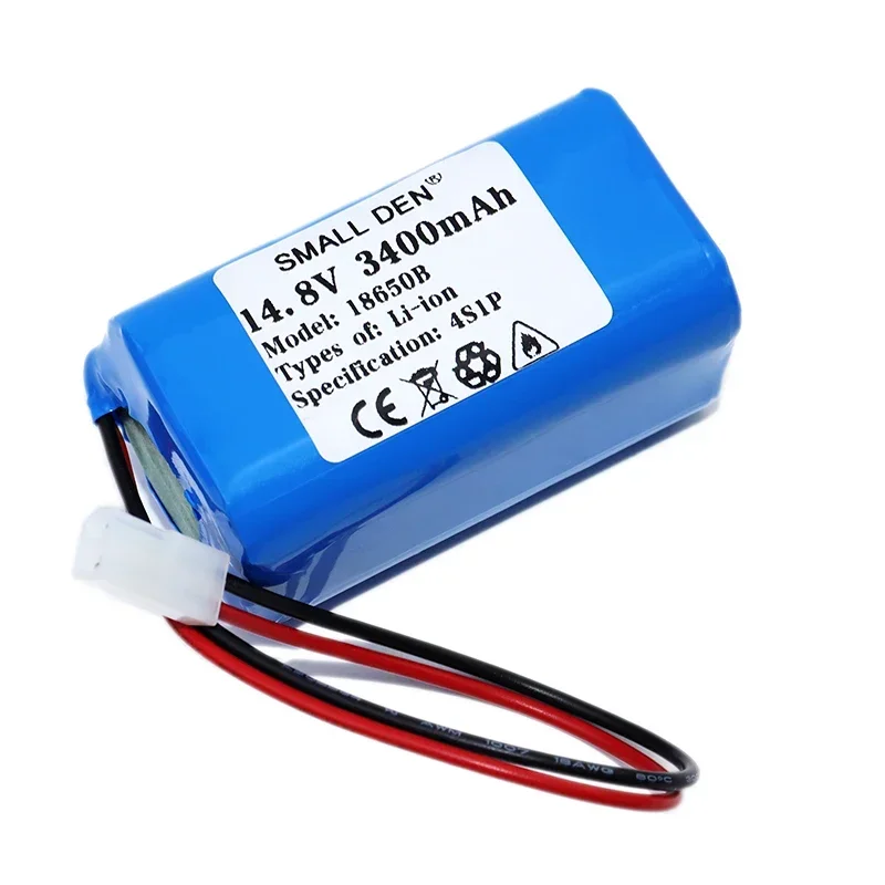 Paquete de batería de iones de litio de gran capacidad, 14,8 V, 3.4ah, 3S1P, 18650, adecuado para fuente de alimentación, batería recargable de gran capacidad