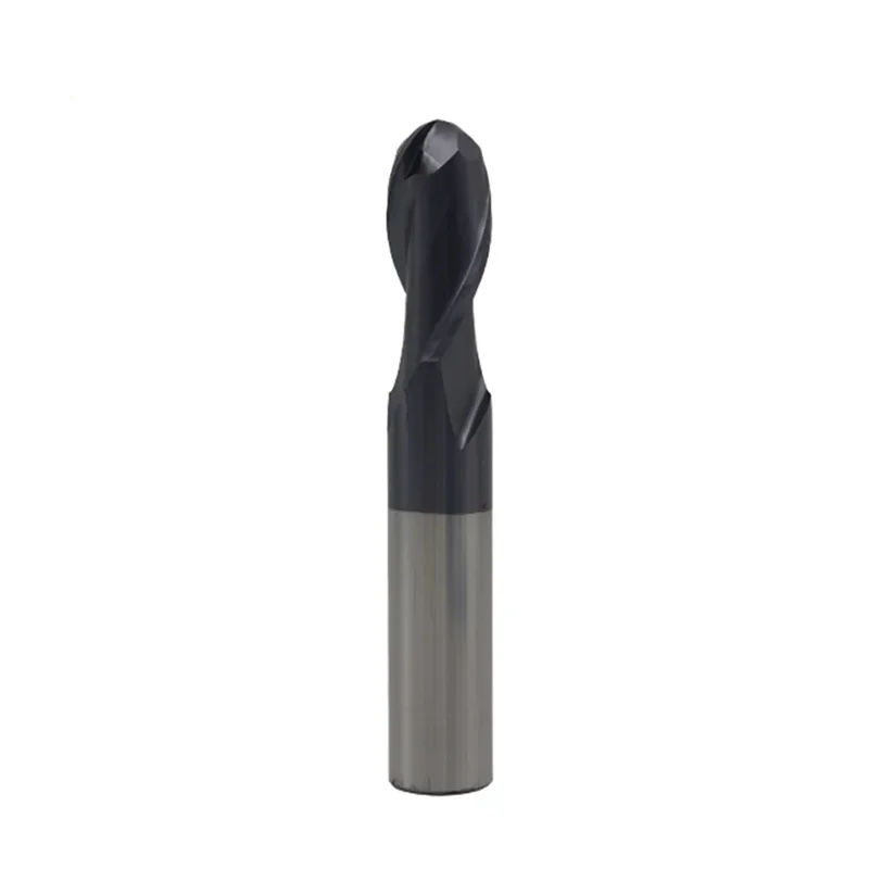 1 pc 볼 노즈 엔드 밀 10mm 12mm 14mm 16mm 18mm HRC50 2 플루트 텅스텐 카바이드 나선형 비트 CNC 선반 밀링 커터 도구