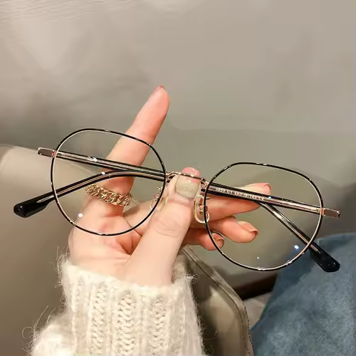 Luxury Myopia Glasses Classic Vintage Anti-blue Light Eyeglasses Women Men Minus Diopter Eyewear Prescription with 0 -0.5To -6.0 - Image 3