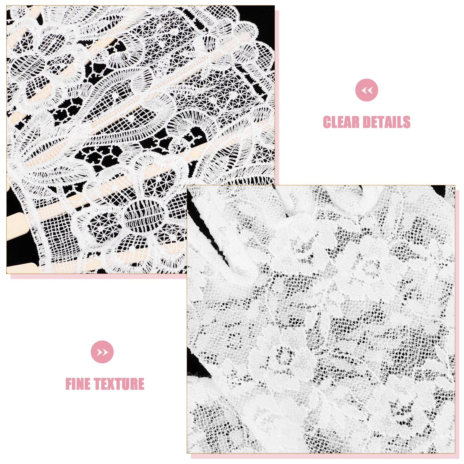 

1Set Lace Fan and Gloves Set Classic Bridal Folding Hand Fan Wedding Bride Accessories Decorative Fans for Weddings Stage Show