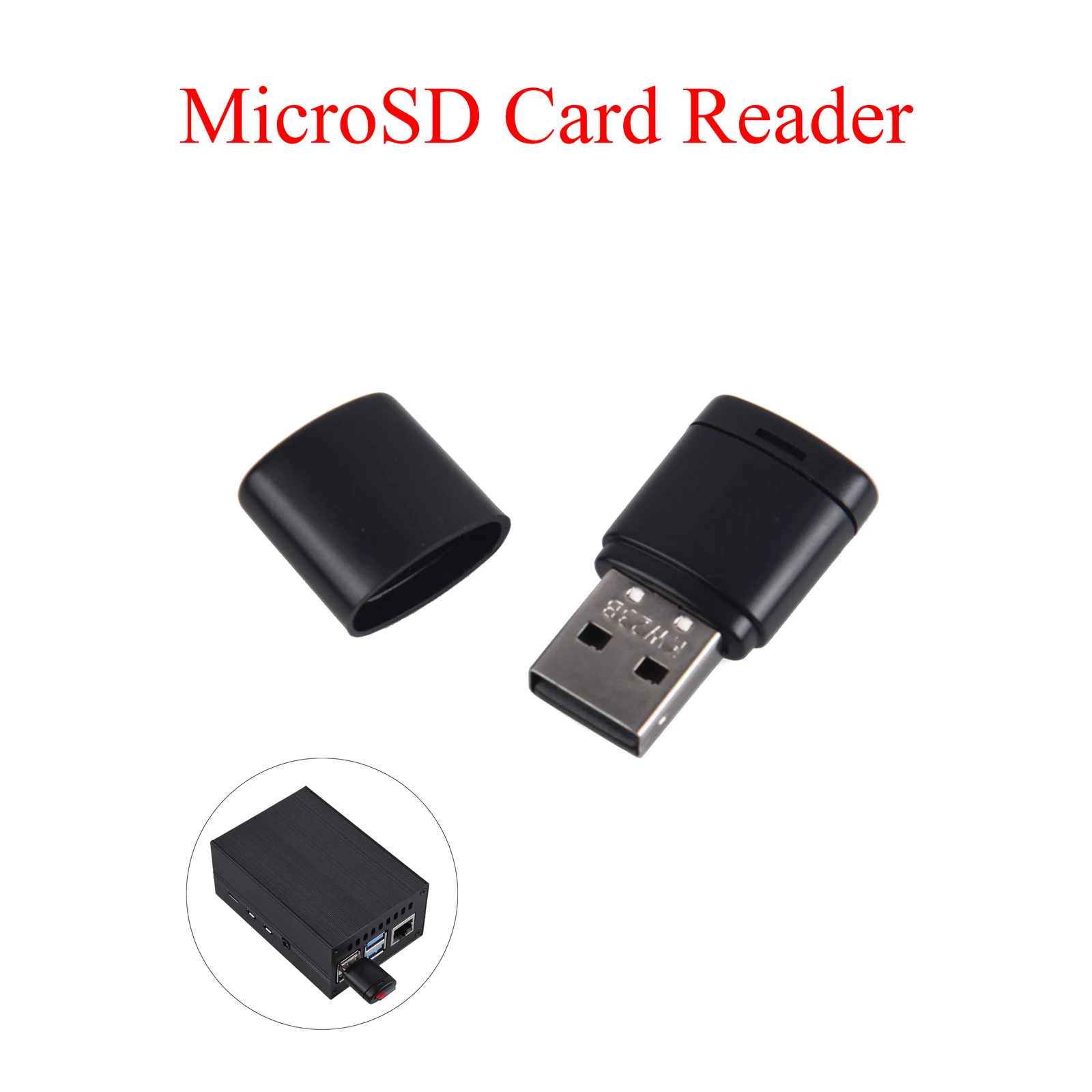 

USB Card Reader MicroSDXC Mini TF Card USB2.0 Support 512G Memory Card 480Mbps Fit Raspberry Pi 4/3B+/3B/2B Computer Laptop Car