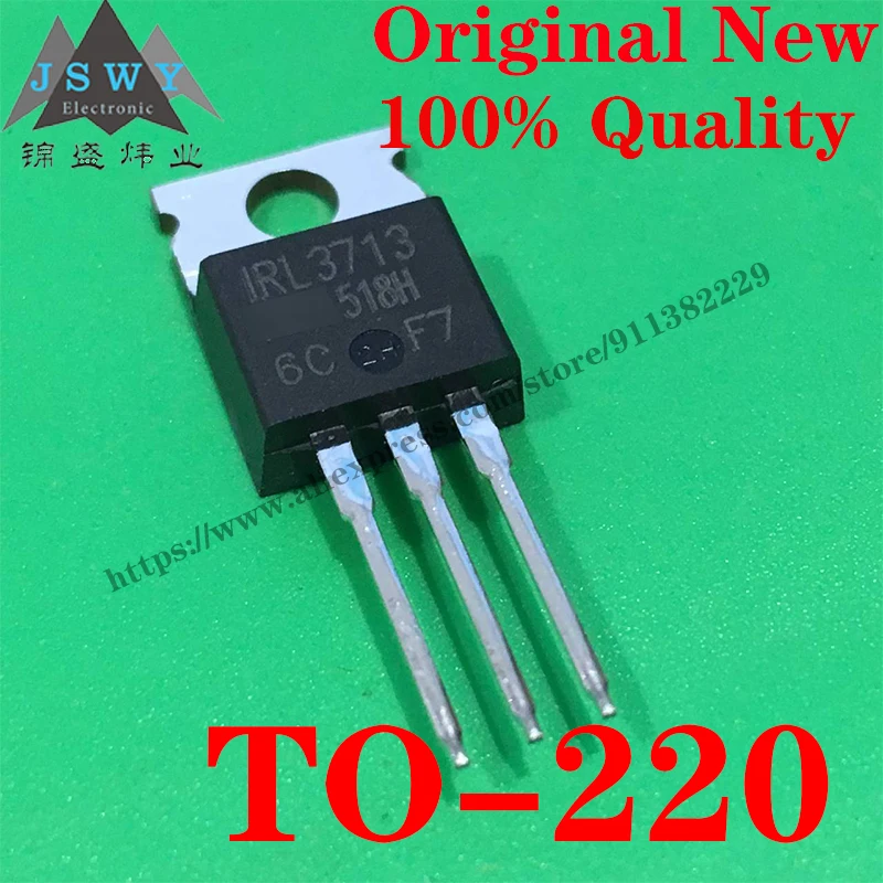 10~100 PCS IRL3713PBF TO-220 Discrete Semiconductor Transistor MOSFET IC Chip With the for module arduino Free Shipping IRL3713