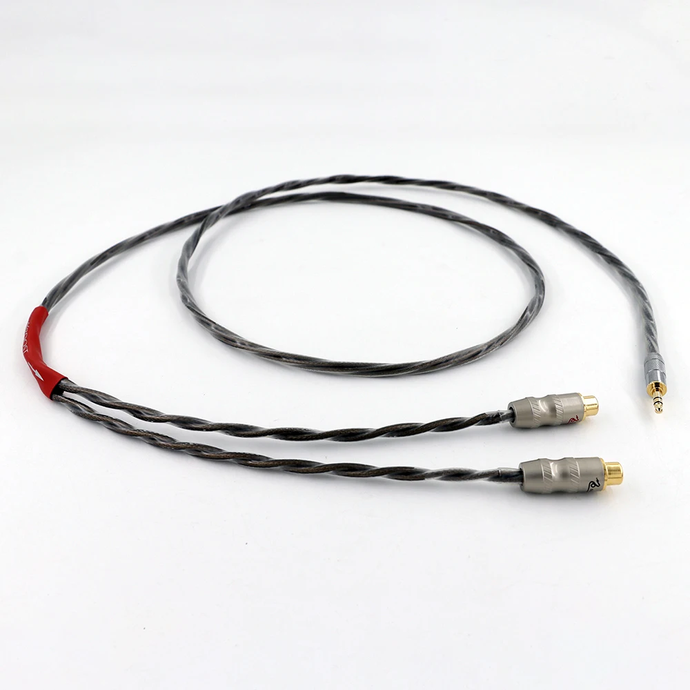 高品質音楽リボンケーブル金メッキ 3.5mm-2RCA プラグケーブル変換延長ケーブル