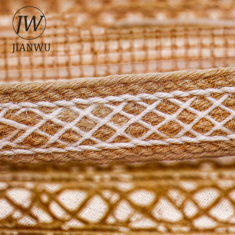 

JIANWU 50mm*200cm Hemp Rope Series Vintage Braid Landscape Material Collage Scrapbooking PET Tape Creative Journal Stationery