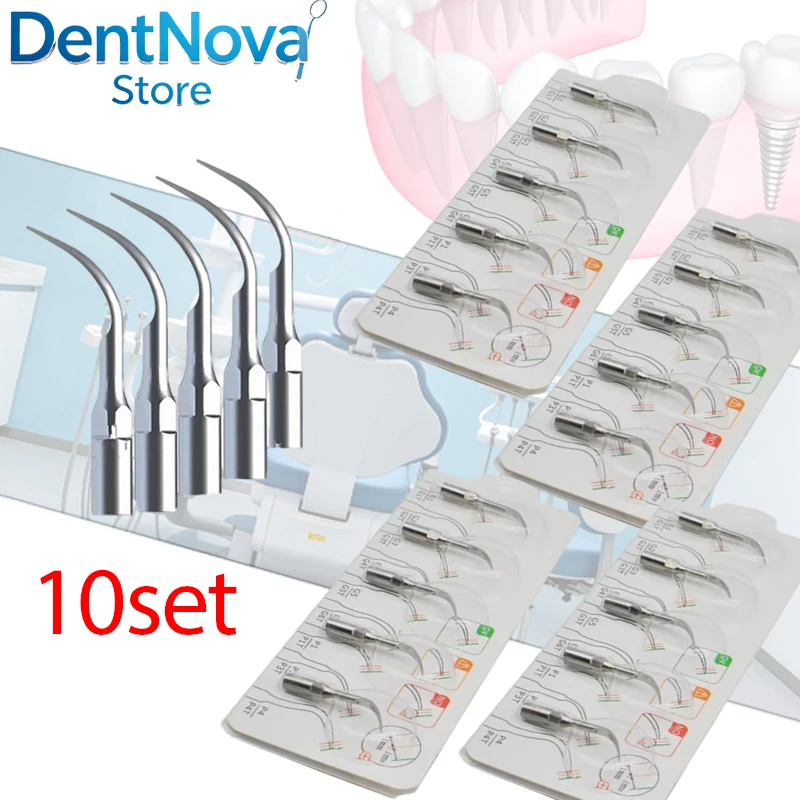 

50pcs Dental Scaler Tips Ultrasonic Endo Insert Fit SATELEC Woodpecker EMS DTE Dentist Tool