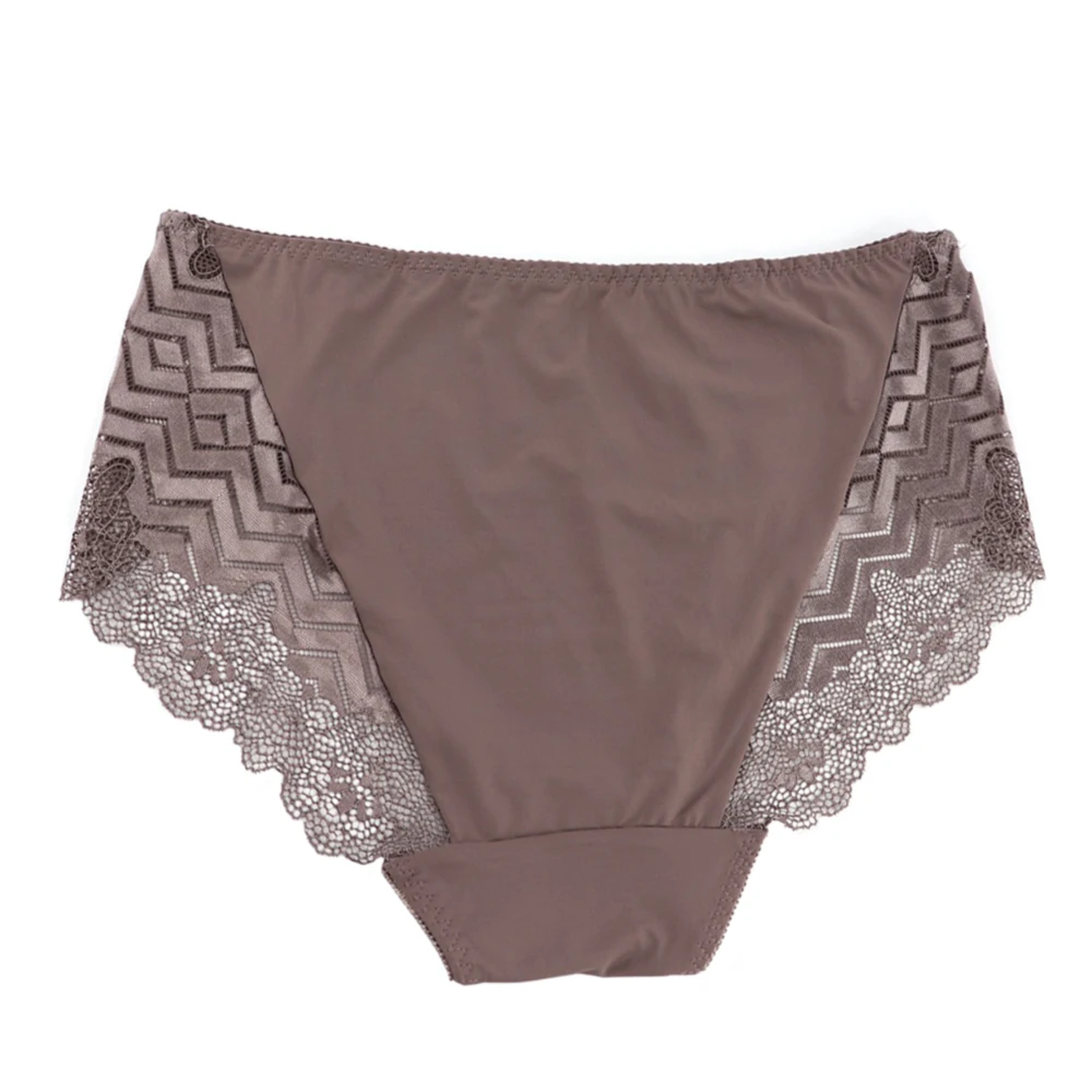 

Женские трусики, сексуальное кружевное бесшовное нижнее белье, дышащие трусы со средней талией для девушек и женщин, 3 л