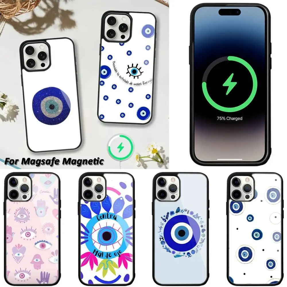 

Evil Eye Butterfly Collage Phone Case For iPhone 16,15,14,13,12,11,Plus,Pro,Max,Mini Magsafe Magnetic Wireless Charging