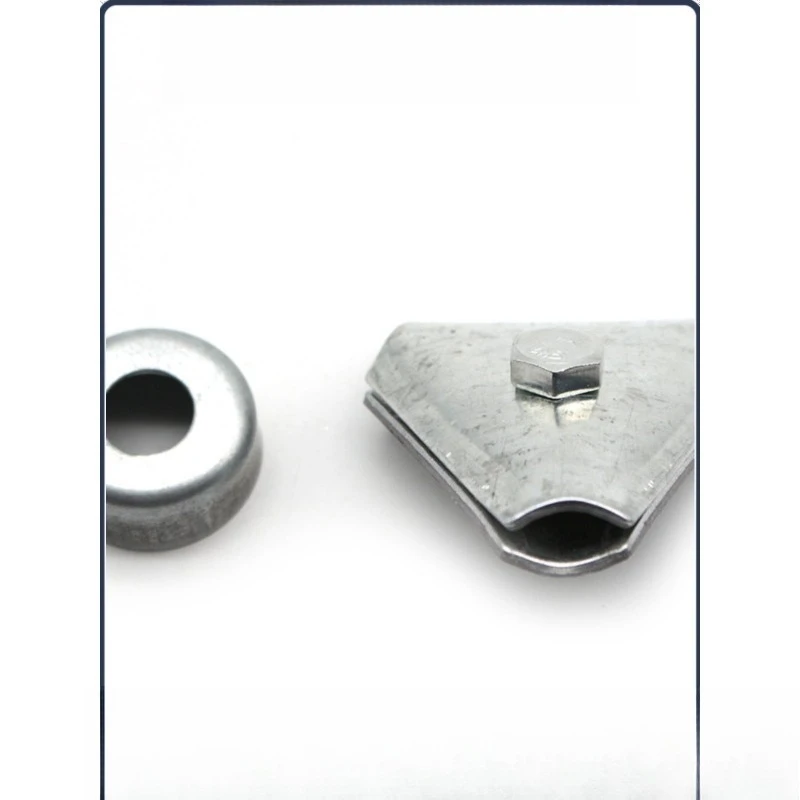 Adjustable galvanized lightning protection card, stable triangle structure, fixing clip fitting for lightning belt bracket