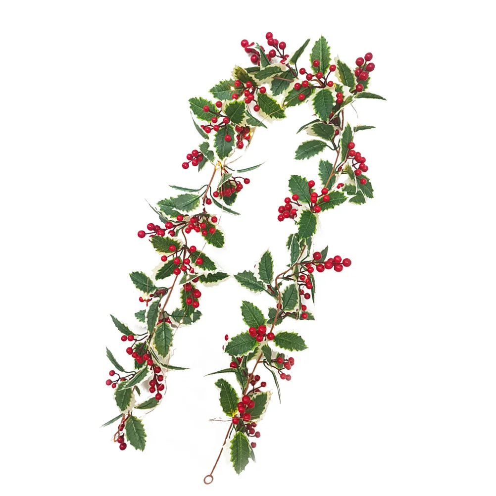 الروطان التوت سلسلة ضوء عيد الميلاد ديكور حفلات LED مضيئة معلقة هدية الكريسماس التوت سلسلة ضوء عيد الميلاد ديكور مضيئة