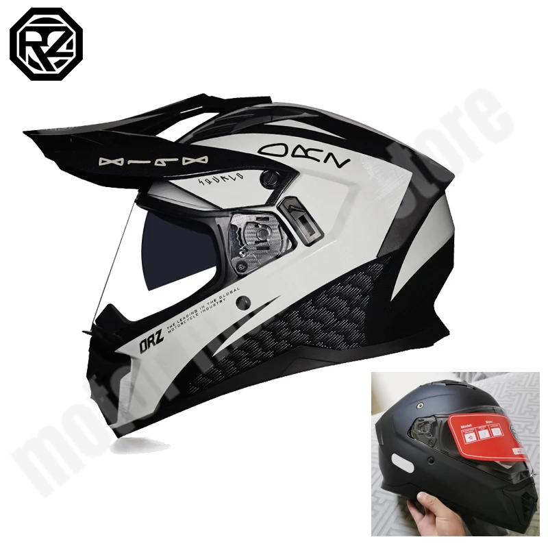 

ORZ Off-road Rally Motorcycle Helmet DOT Certified Motorcycle Off-road Motorcycle Anti Glare Motocross Capacetes Para Moto