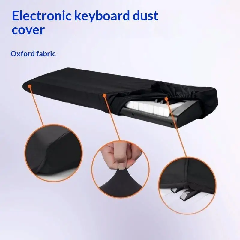 Dustproof Anti-fouling 61/88 Key Keyboard Piano Cover Soft Thin Fabric Cover for Music Lover Practice Space