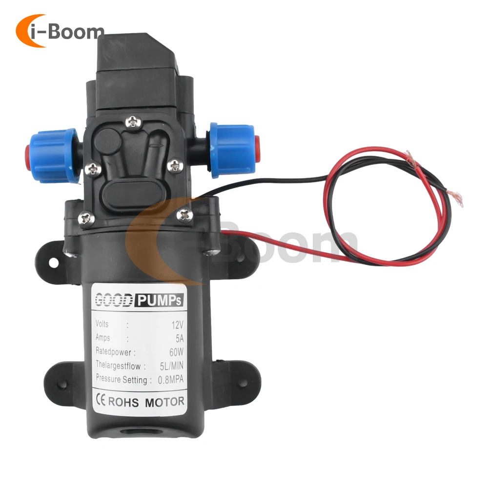 

DC 12V 60W 70W 72W Smart Miniature Diaphragm Pump High Pressure Self-priming Water Pump Return Pump Spray Watering