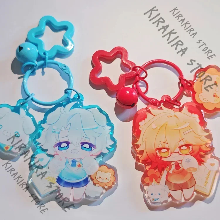 

Honkai: Star Rail Mydei Phainon Mother-and-child Buckle Epoxy Resin Color Window Pendant Keychain Standing Sign Keyring Cartoon