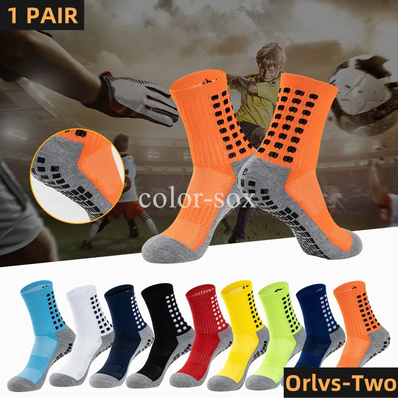 Compression Socks Running Football Soccer Basketball Sports Anti Slip Soccer Socks Cotton Football Men Grip Socks Calcetines