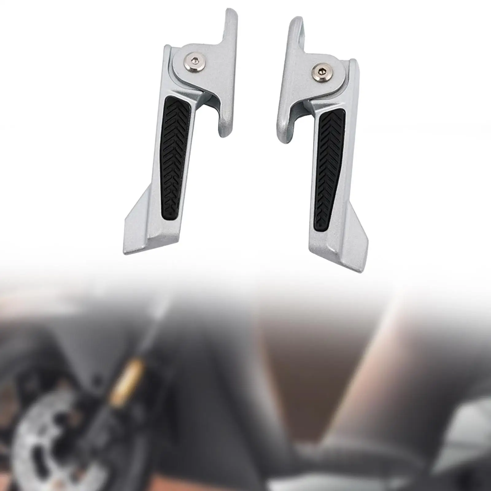 2 Pieces Motorcycle Rear Pedals Rear Pedals Spare Parts Professional Replacement Parts Electric Bike Foldable Foot Peg Pedals